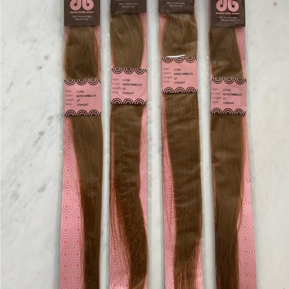 Donna Bella ILink Straight Hair Extensions 22inch NEW - Picture 2 of 5